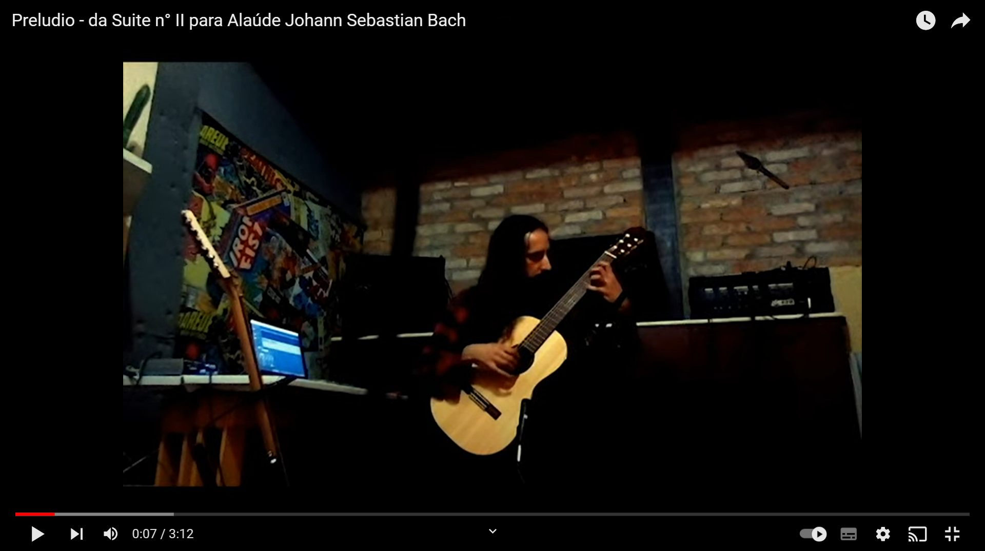 Preludio - da Suite n° II para Alaúde Johann Sebastian Bach